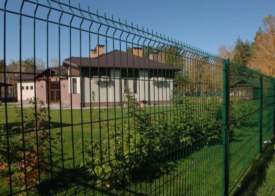 PVC Welded Wire Green Mesh Security Fencing 358 2.2m width